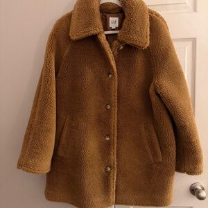 Gap Women's Brown Teddy Jacket
